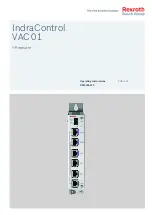 Preview for 1 page of Bosch Rexroth IndraControl VAC 01 Operating Instructions Manual