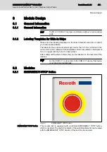 Предварительный просмотр 45 страницы Bosch REXROTH IndraControl VAM 12.1 Project Planning Manual