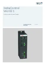 Preview for 1 page of Bosch rexroth IndraControl VAU 02.1 Operating Instructions Manual