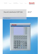 Bosch Rexroth IndraControl VCP 08.2 Project Planning Manual preview