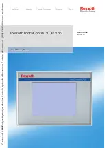 Bosch Rexroth IndraControl VCP 25.2 Project Planning Manual preview