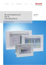 Bosch Rexroth IndraControl VR 21 Series Operating Instructions Manual предпросмотр