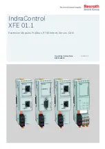 Bosch Rexroth IndraControl XFE 01.1 Series Operating Instructions Manual предпросмотр