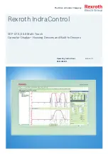 Предварительный просмотр 1 страницы Bosch Rexroth IndraControl Operating Instructions Manual