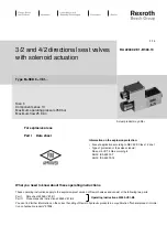 Preview for 3 page of Bosch Rexroth M SED 6 VE1 Series Manual