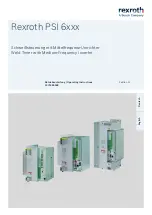 Bosch Rexroth PSI 6100 L1 Series Operating Instructions Manual preview