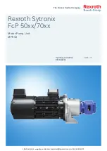 Preview for 1 page of Bosch Rexroth Sytronix FcP 50 Series Operating Instructions Manual