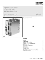 Bosch Rexroth  VT-HNC100 3X/S Series Technical Data Manual preview