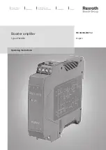 Preview for 1 page of Bosch Rexroth VT-MSFA1 Operating Instructions Manual