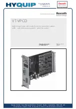 Preview for 1 page of Bosch Rexroth VT-VPCD Series Operating Instructions Manual