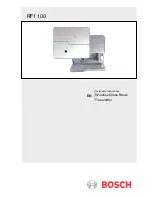 Bosch RF1100 Installation Instructions Manual preview