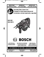 Preview for 1 page of Bosch RH328VC Operating/Safety Instructions Manual