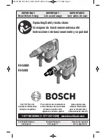 Bosch RH540M Operating/Safety Instructions Manual preview