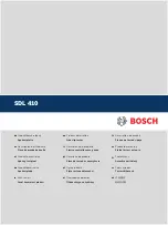 Bosch SDL 41 Series Product Description предпросмотр