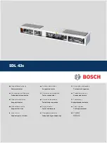 Bosch SDL 43 Series Product Description предпросмотр