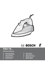 Bosch SensorSecure TDA 76 Series Operating Instructions Manual preview