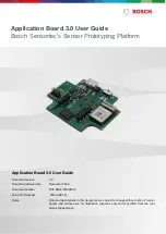 Предварительный просмотр 1 страницы Bosch Sensortec Application Board 3.0 User Manual