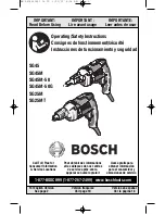 Bosch SG25M Operating/Safety Instructions Manual предпросмотр