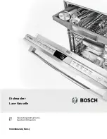 Предварительный просмотр 1 страницы Bosch SGE53U52UC/A5 Operating Instructions Manual