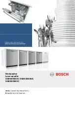 Bosch SGE53X52UC Operating Instructions Manual предпросмотр