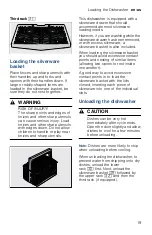 Предварительный просмотр 19 страницы Bosch SGE68X55UC Operating Instructions Manual