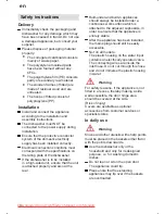 Preview for 4 page of Bosch SGS 55E32 Instructions For Use Manual