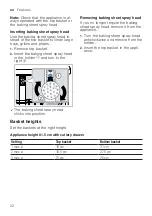 Предварительный просмотр 22 страницы Bosch SGS4HCI40G User Manual