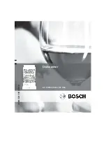 Bosch SGS55E82EU Instructions For Use Manual preview