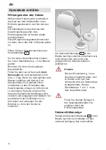 Preview for 6 page of Bosch SGS69A12 Instructions For Use Manual