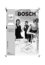 Предварительный просмотр 1 страницы Bosch SGV59A03/21 Instructions For Use Manual