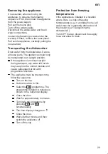 Preview for 29 page of Bosch SGV67T33EU/13 Instructions For Use Manual