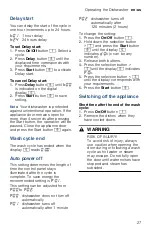 Preview for 27 page of Bosch SHE3AR Series Operating Instructions Manual