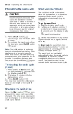 Preview for 28 page of Bosch SHE3AR Series Operating Instructions Manual