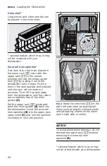 Предварительный просмотр 20 страницы Bosch SHE65T52UC Operating Instructions Manual