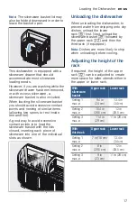 Preview for 17 page of Bosch SHE863WF2N Operating Instructions Manual