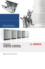 Bosch SHE88PZ65N Operating Instructions Manual preview