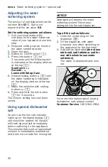 Preview for 20 page of Bosch SHE88PZ65N Operating Instructions Manual