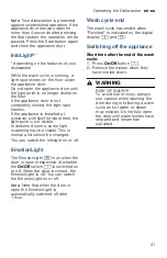 Preview for 41 page of Bosch SHE89PW55N Operating Instructions Manual