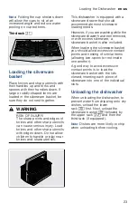 Preview for 23 page of Bosch SHE89PW75N Operating Instructions Manual