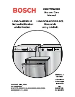 Предварительный просмотр 1 страницы Bosch SHI 4300 Use And Care Manual