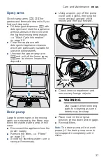 Предварительный просмотр 37 страницы Bosch SHP68T55UC Operating Instructions Manual