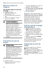 Preview for 76 page of Bosch SHP865WF2N Operating Instructions Manual