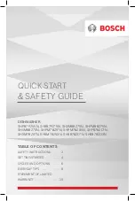 Bosch SHP878ZD N Series Quick Start And Safety Manual preview