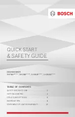 Bosch SHP88P Series Quick Start And Safety Manual preview