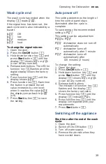 Preview for 39 page of Bosch SHP88PZ55N Operating Instructions Manual