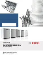 Bosch SHSM63W52N Operating Instructions Manual предпросмотр