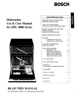 Preview for 3 page of Bosch SHU4000 Series Care & Use Manual