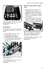 Предварительный просмотр 21 страницы Bosch SHV7PT53UC Operating Instructions Manual