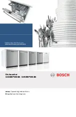 Bosch SHV89PW53N Operating Instructions Manual preview