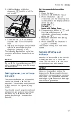 Preview for 17 page of Bosch SHV89PW53N Operating Instructions Manual